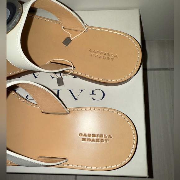 Gabriela Hearst Hades agate embellished sandals, size 40(US9,5-10). White - Picture 14 of 17